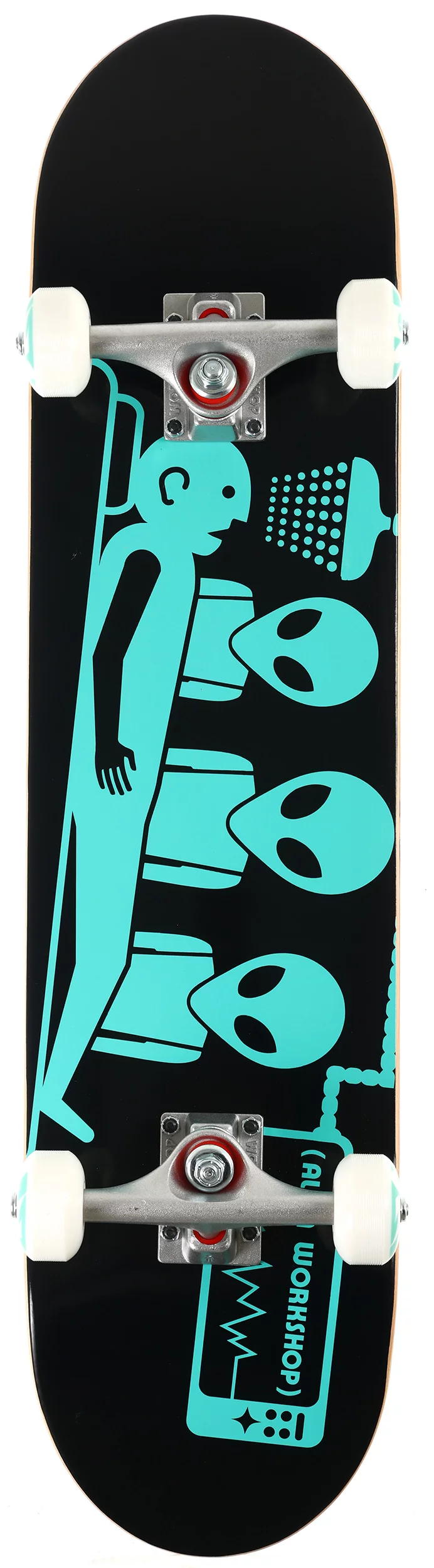 Alien Workshop Skateboard Complete Abduction Black/Teal 7.75
